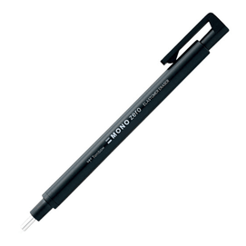 Precise erasing with pen-shaped eraser for design and drawing Round black