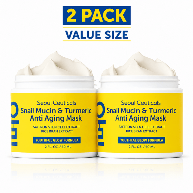 韓国 Seoul Ceuticals カタツムリ粘液ウコン引き締め再生マスク 60ml 1