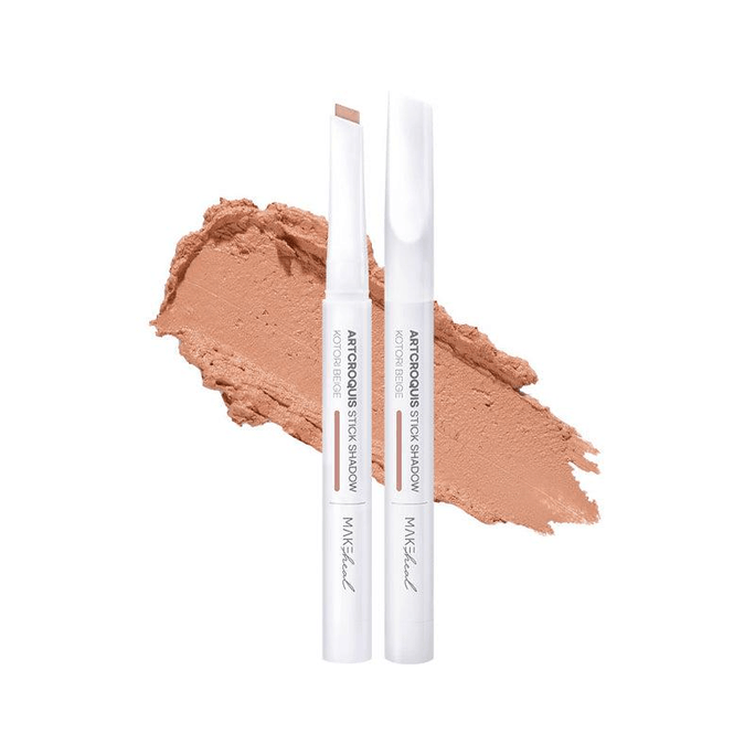 韓国製 MAKEHEAL アートクロッキー スティックアイシャドウ 0.5g 01 バードベージュ