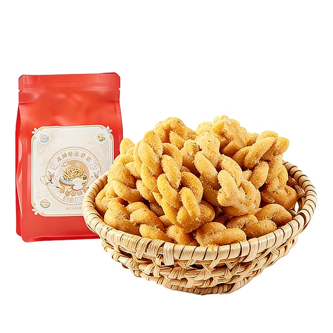 [Direct From ]  Shanghai Time-Honored Sugar-Free Glutinous Rice Twists, Slightly Spicy & Crispy, Office Snack, 177g*1 Bag