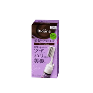 KAO Blaune Pure Plant Hair Dye With Comb 80g Natural Black
