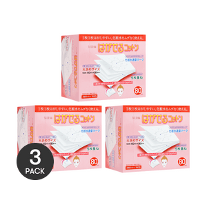 日本SELENA丸三 五层可撕型敷面化妆棉 240枚入【超值装】