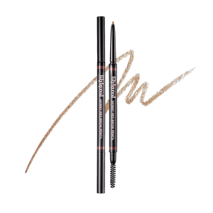 Skinny Mes Brow Pencil 02 Medium Brown 0.002oz 【1.5mm Ultra-fine Tip】【Long-lasting & Natural】【Dual-ended Design】