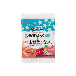 Pigeon Genki Up Calcium Fish Snack & Vegetable Snack Carrot + Tomato [24g (6g × 4 packs)]