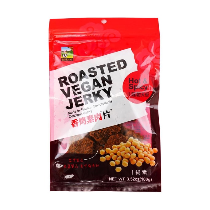 台湾甲贺之家 香烤素肉片 川味朝天椒  100g