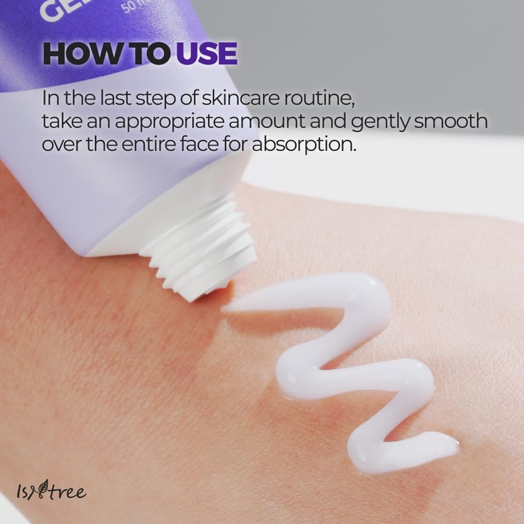【美國直郵】韓國 Isntree 真萃樹洋蔥新生修護凝膠霜 50毫升 6