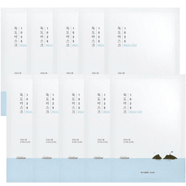 【韩国直邮】 韩国 ROUND LAB柔恩莱 1025独岛补水保湿冰丝水凝膜 舒缓镇定降温面膜 敏感肌适用 10片入