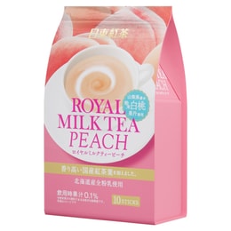 JAPAN NITTO White Peach Milk Tea 10pc