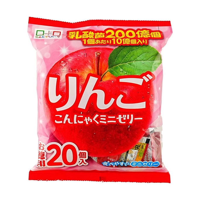 りんごこんにゃくゼリー バリューパック 20個入り 10.58オンス【低カロリー・無脂肪】【乳酸菌豊富】
