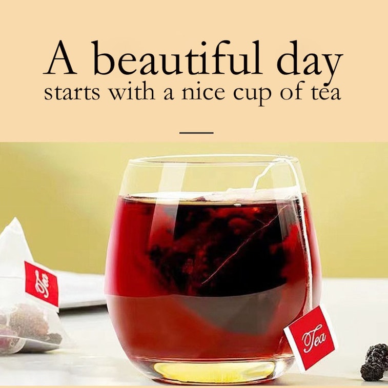 【Livraison directe du Canada】 Thé de fruits au sève de framboise, mûre et goji 100g (5g × 20 sachets) Thé de fruits pur et naturel sans additifs, boisson saine pour le bien-être quotidien, thé de l'après-midi réconfortant 6
