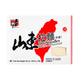 【量販運】台灣版五木 山東拉麵 中寬麵條 1815g【乾拌速食掛麵】