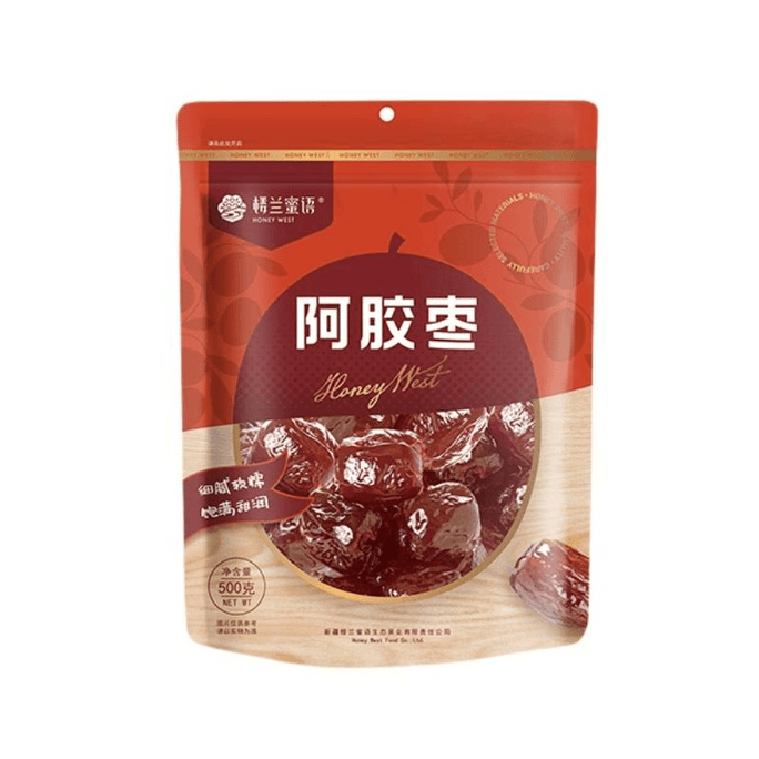 Ejiao Jujube Candied Red Jujube Seedless Snack 500g*1 Bag