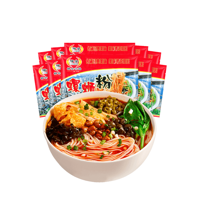 【Value Pack】Luo Si Fen Snail Rice Noodle Gift Pack - with Snail Meat, 10 Packs* 9.45oz