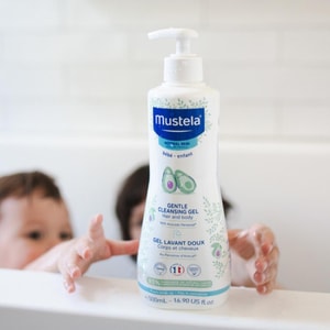 法国MUSTELA妙思乐 婴儿温和清洁凝胶 可清洁新生儿及儿童的面部身体和头发 含牛油果成分 500ml