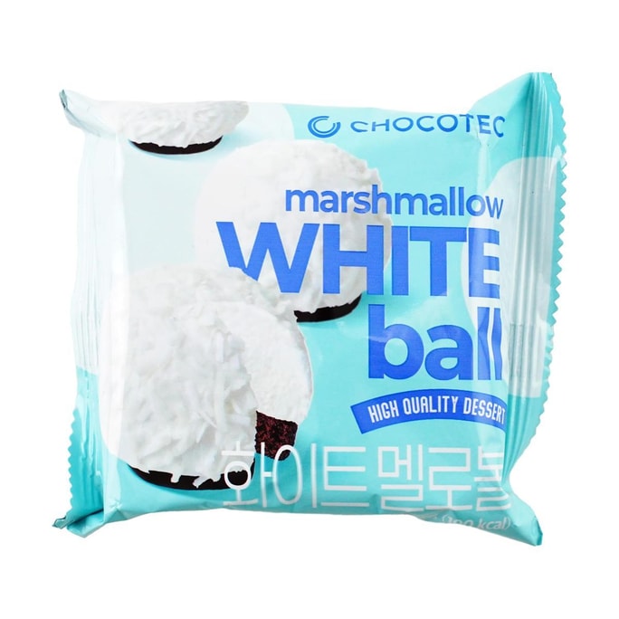 White Marshmallow Ball Chocolate  Dessert ,1.59oz【GS25 Popular Products】