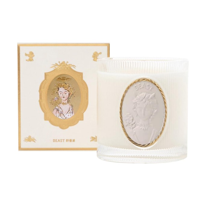 Black Vanilla Botanical Scented Candle, Flower God's Dream Collection, 140g, Home Ambience Fragrance