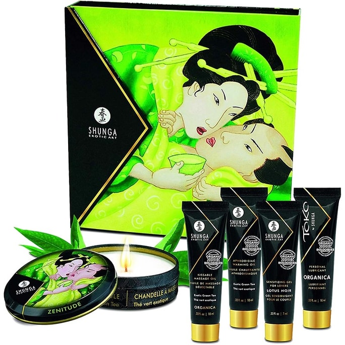Geisha's Secret 5-piece set/box Organic sex gift box adult products couple foreplay flirting gift spa