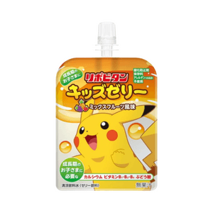 日本 TAISHO PHARMACEUTICAL CO 大正製藥 無添加兒童果凍 補充水分 果凍狀 清涼飲料水 混合水果味 125g(包裝隨機發貨)