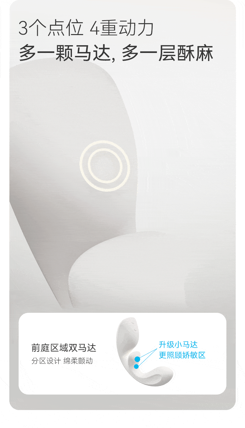 大人糖™ FLOW流 CGU三點震動按摩棒跳蛋玩具女用自慰器具成人用品 1件 玫瑰粉