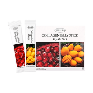 Collagen Jelly Stick Try Me Pack (Pomegranate & Mango) 0.9oz*10 packs 【Dual Flavors】【Seoul Awards Winner】