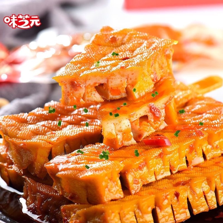 Weizhiyuan Spicy Orchid Tofu 3 packs*26g Braised Tofu Hunan Snack Specialty Spicy Hot Snack Food 4