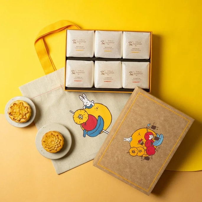 [Pre-sale] Fruit Mooncake Gift Box, 6 pieces 13.96 oz 【Mid-Autumn Festival Limited Edition】