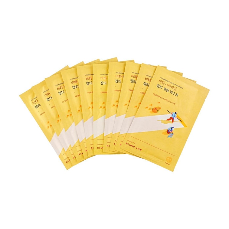Masque Sérum Vita Niacinamide Anti-Taches 10 pièces 【Éclaircissant】【Teint Uniforme】【Exfoliation Douce】 4