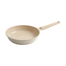 韓國TRUECOOK 米色陶瓷煎鍋 平底鍋炒菜煎蛋牛排鍋 28cm