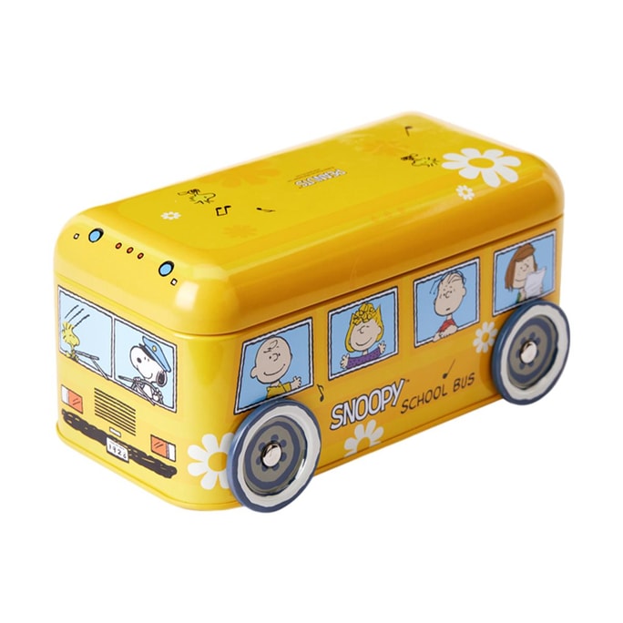 SNOOPY Butter Cookies 5.64 oz【Cartoon Bus Gift Box】