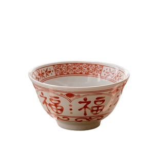 【中国直邮】 肆月 新年福字米饭碗家用精致*1个