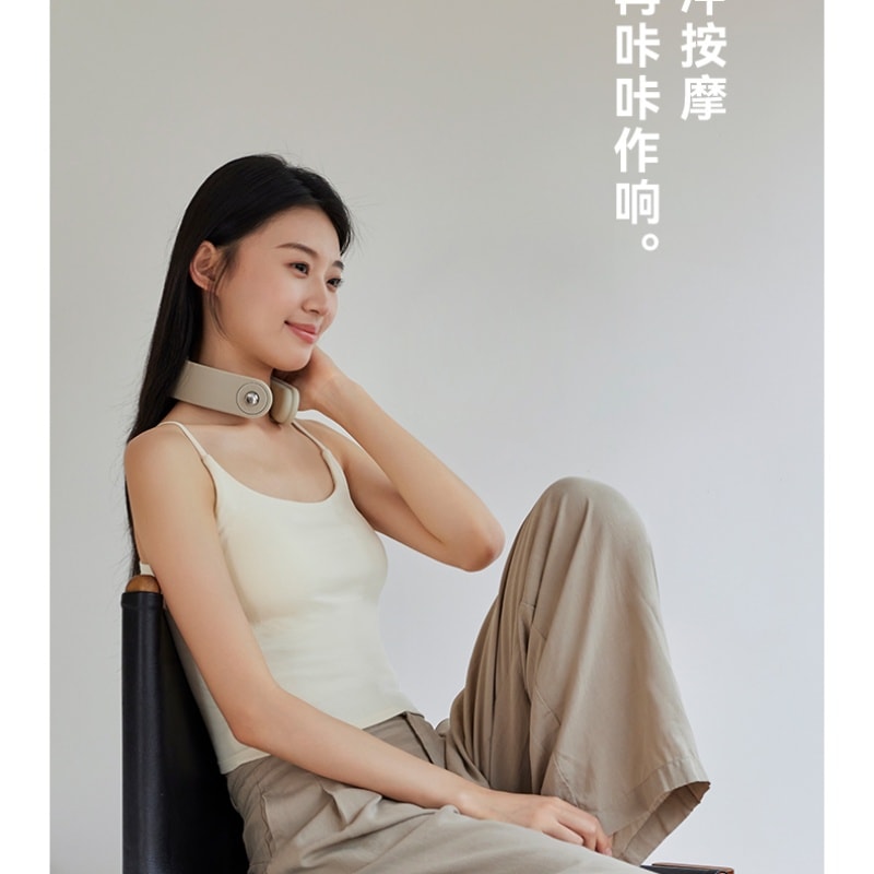 【中国直邮】 OLAYKS 颈椎按摩器肩颈按摩仪热敷脖子脉冲颈部按摩仪护颈仪 一个装