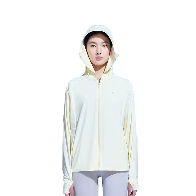 Summer Sun Protection Clothing Outdoor Sports Sun Protection UPF50+ Sun Protection Jacket Yellow XL