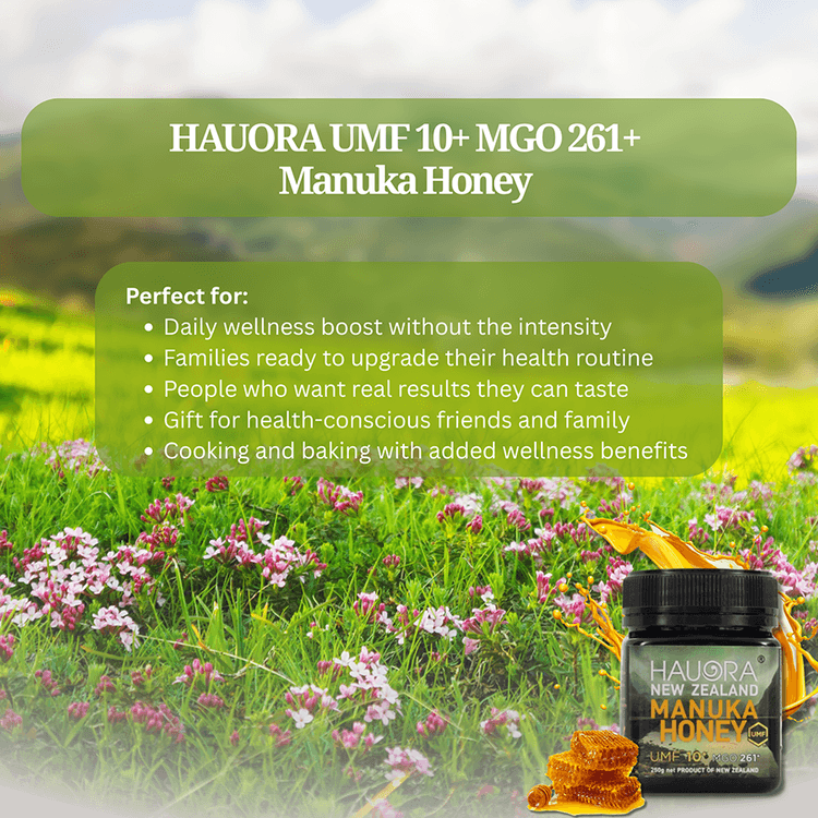 HAUORA ニュージーランド産 HAUORA マヌカハニー UMF™ 10+ (MGO 261+)
