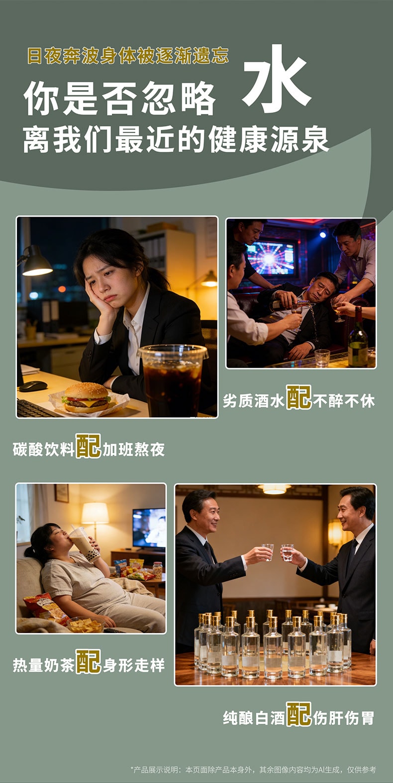 华药堂 白桦树汁 50ml*6支 100%原汁 美容护肤 抗氧化 预防高血压 降低血糖