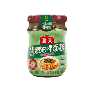 【中国直邮】 海天 葱油拌面酱松茸鸡肉味早餐拌面拌粉215g*1瓶