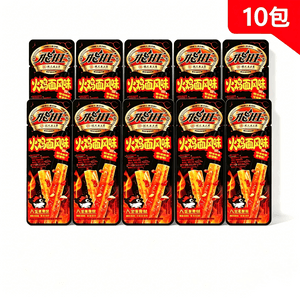 Spicy Strips Turkey Noodle Flavor 26g 10 Packs Classic Chewy Rich Spicy Nostalgic Snack