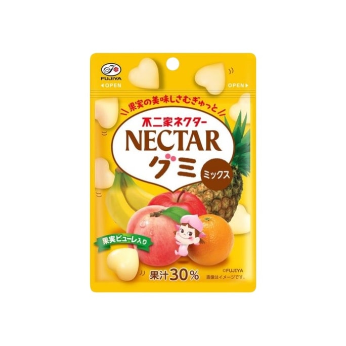 日本 FUJIYA不二家 多重水果口味愛心軟糖 48g