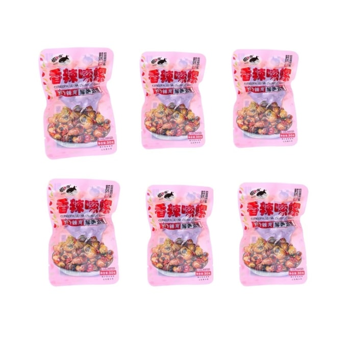 Spicy Snails 30g*6; Ready to Eat; Snack for Leisure and Satiety