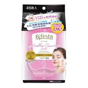 日本 曼丹 MANDOM Bifesta 毛孔淨緻深層卸妝紙 46 Sheets