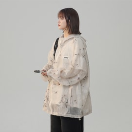 New Lightweight And Breathable Chinese Style Sunscreen Jacket In Apricot Color M