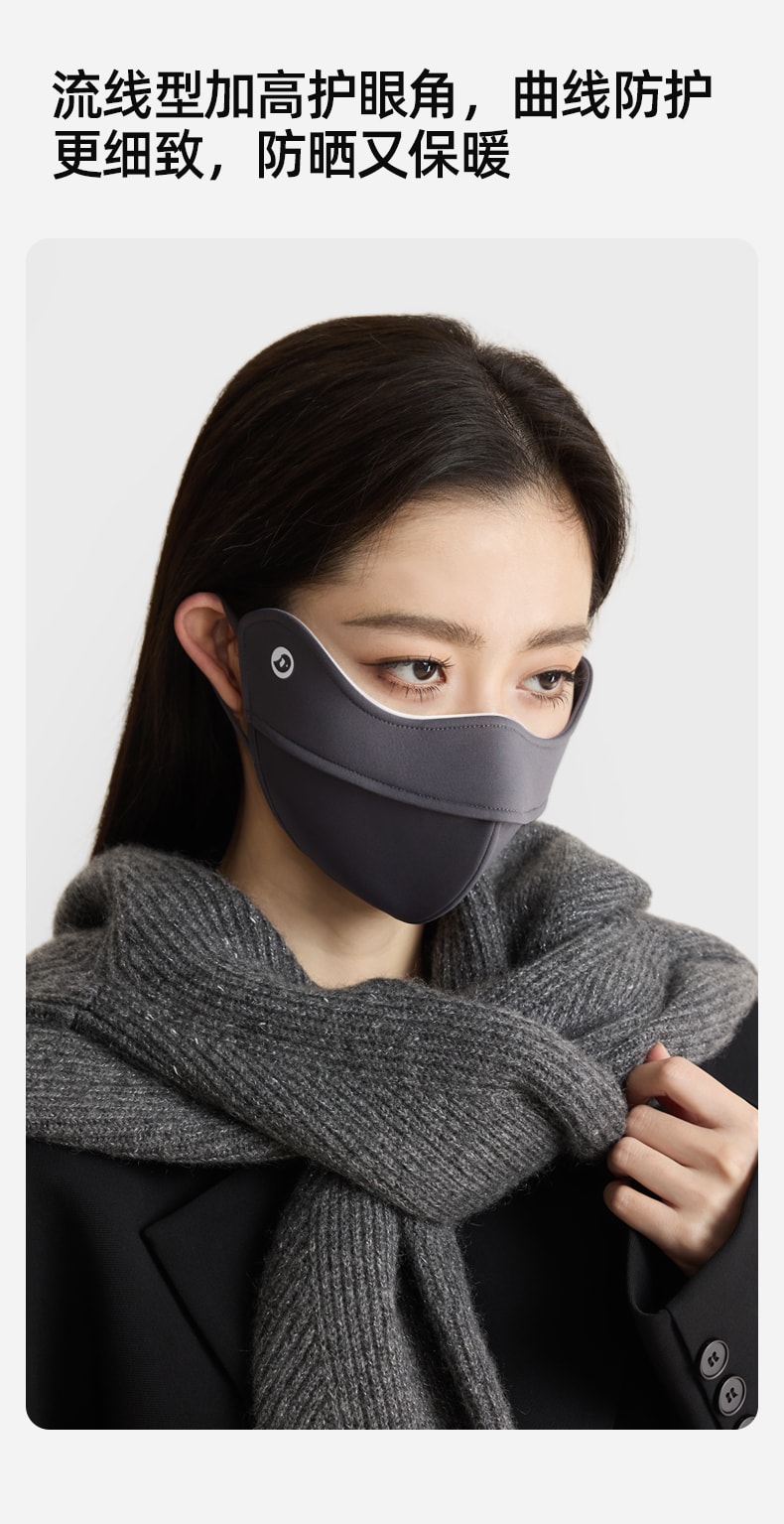 Thermal Face Mask with Hydra 1 piece-Weave Technology for moisture, comfort, and UPF 50+ protection. Features anti-bacterial, windproof, and smudge-free design. Your all-season essential.