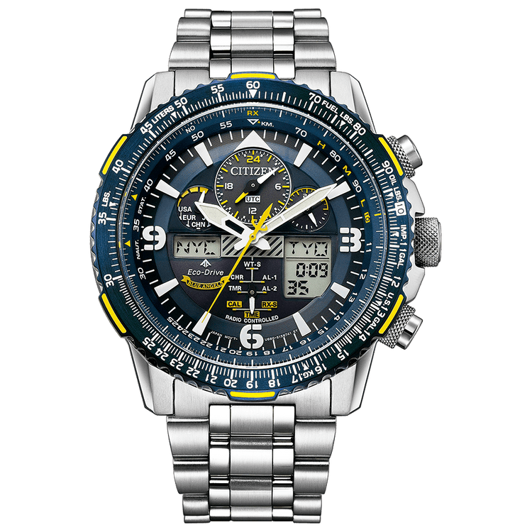 Sky Eagle Blue Angel Classic Timeless Eco-Drive Radio-Controlled
