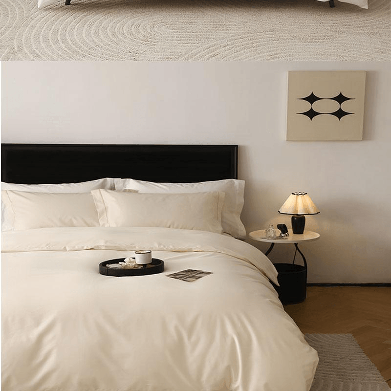 【中國直郵】 Lullabuy 臻柔100支新疆長絨棉床上四件組 米色-King Size