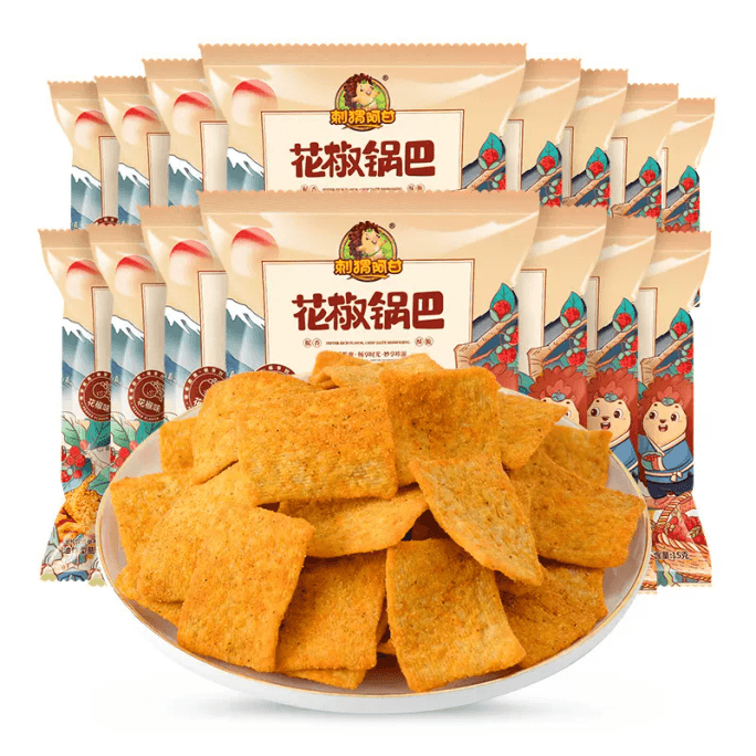 Hedgehog Forrest Gump Pepper Pot Snacks 15g*5 bags Whole box crispy office snacks