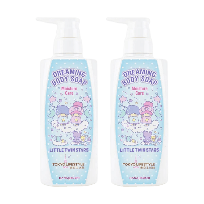 KIKIRARA Limited Edition Nourishing and Dense Foam Floral Scented Body Wash, Large Size, 16.23 fl oz*2【Value Pack】