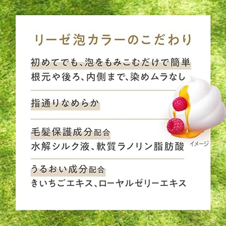 【Livraison directe du Japon】 Kao Liese Mousse Coloration Cheveux Gris Citron 115ml 4