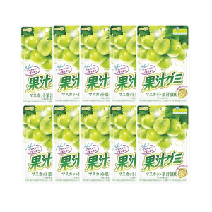 【日本直邮】 日本 MEIJI明治 明治 果汁软糖青提味 54g*10包【超值组合】