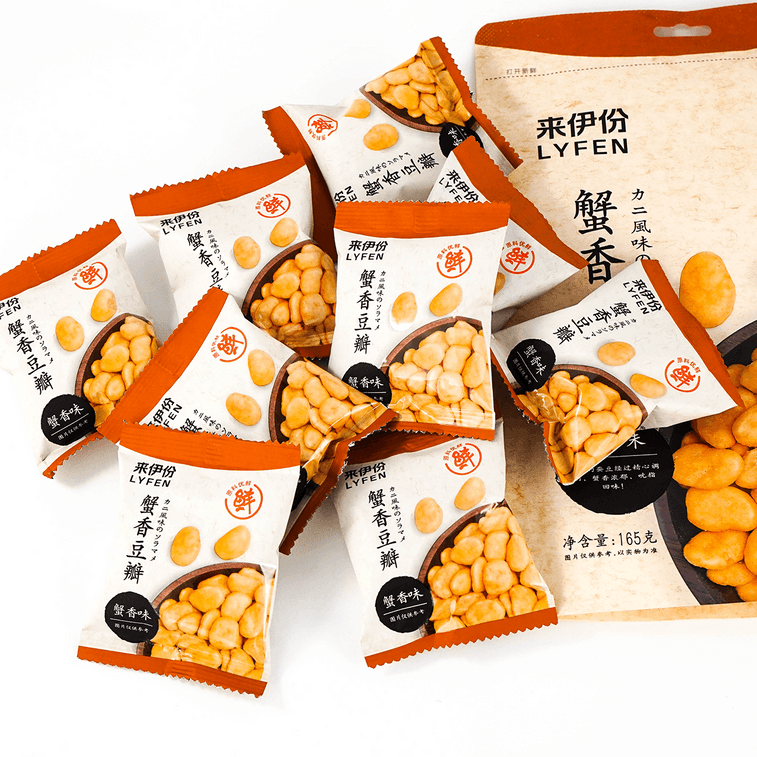 【超值裝】來伊份 零食大禮包 771g【傘蓋蓋豆乾 五香味&川香味 + 蟹香豆瓣+脆冬棗+甘栗仁+海帶脆筍】 3