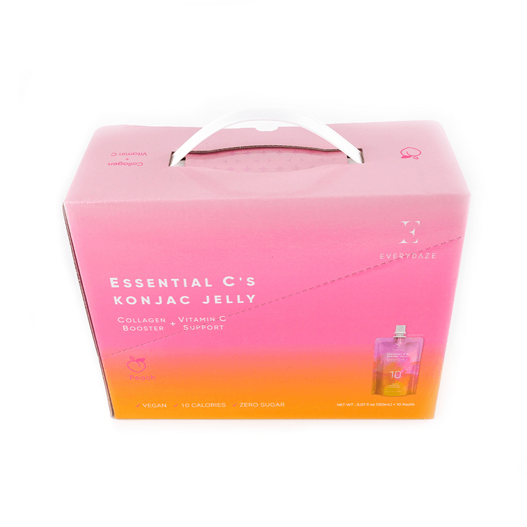 韓國EVERYDAZE 膠原蛋白維C魔芋果凍 純素零糖低卡瘦身美容 桃子口味 150ml*10支入【吃前捏一捏 冷藏後更好吃】 14