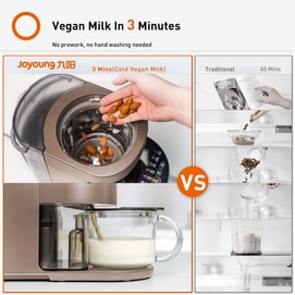 Top-Selling JOYOUNG Multifunctional Blender - Bean Milk & Food Processor with 10-34 fl oz Capacity - Automatic Cleaning 